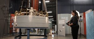 Initiatives: Museums - Krista photographing unarmed Trident missile photo